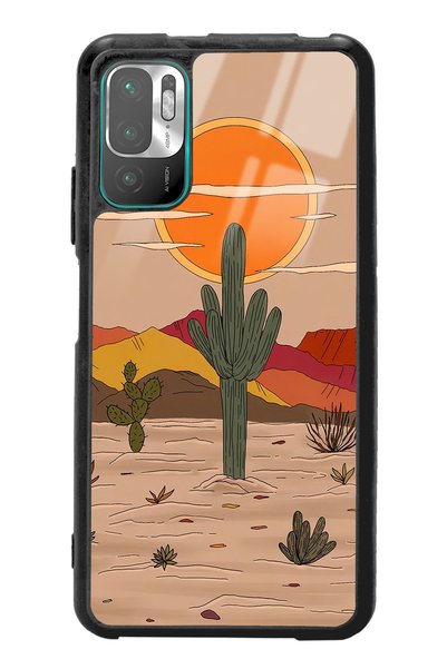 Spoyi Xiaomi Redmi Note 10 5g Retro Compatible Cactus Sun Design Glossy Phone...