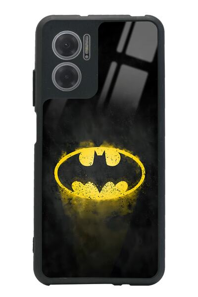 Spoyi Xiaomi Redmi Note 11E Yellow Batman Tasarımlı Glossy Telefon Kılıfı