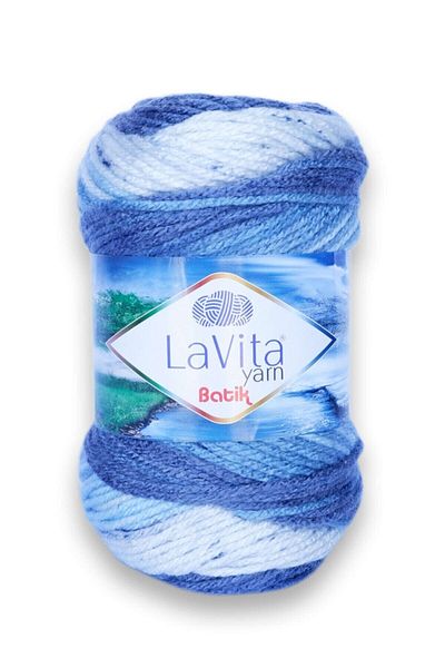 LaVita Yarn Ață de tricotat manual Tie Dye Dg15 Acacia (TAKA YARN)
