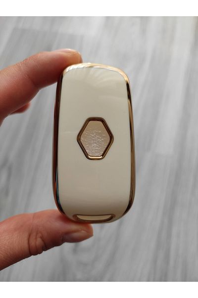 maxisepet Renault Megane 4 Joy Capture Kadjar Symbol Nano Key Case White