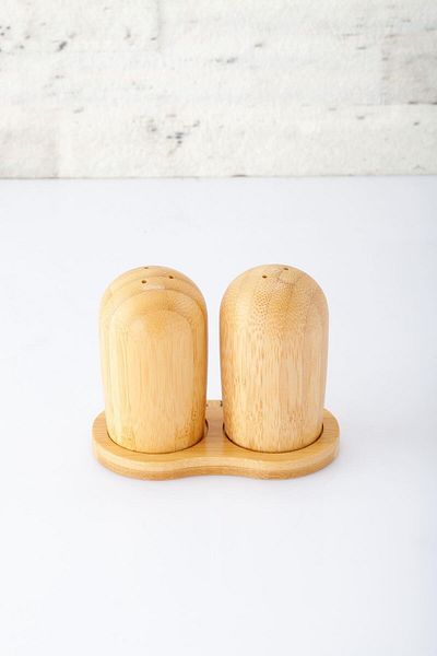 ANJEAHOME Labin Bamboo Tableware Spice Shaker Salt Shaker
