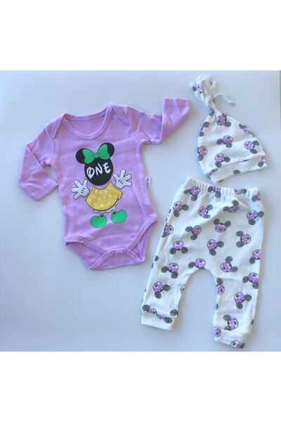 Baby Boss طقم قبعة Snapback منقوشة بالفأر الصغير Bady Zıbın