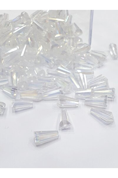 CRYSTALSHOP Σχηματισμένες χάντρες 6*12 Funnel Crystal (100 gr - 260 τεμάχια)