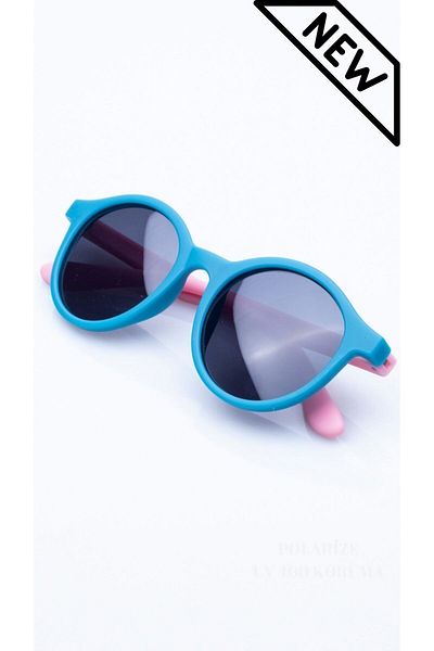 By Donetto Matte Turquoise Pink - 7-15 YEARS (100% UV Protection) Polarized Children's Sunglasses