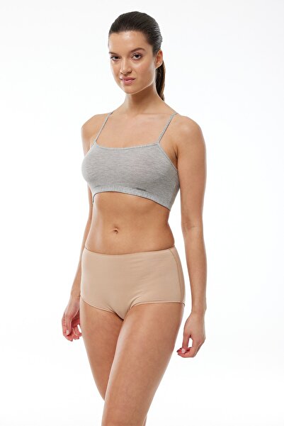 Malabadi Pachet de 4 chiloți modal cu boruri largi pentru femei 1053