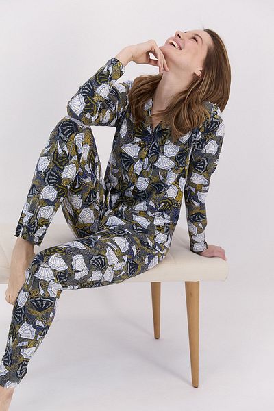 Arnetta Ar1478 Women's Shirt Pajamas /lavy blue/l