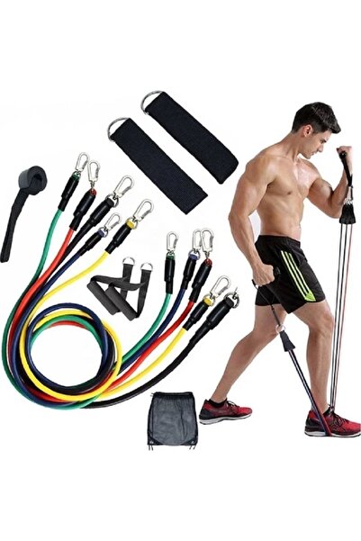 SIFIR312 Resistance Rubber Set - 11 Pieces Resistance Rubber Set with Bag