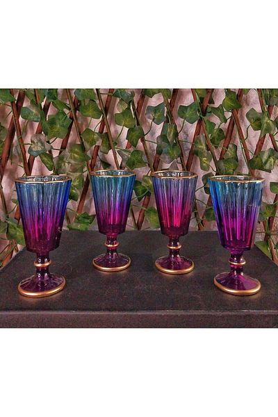 Lavin 6-Piece Flute Colored Glass