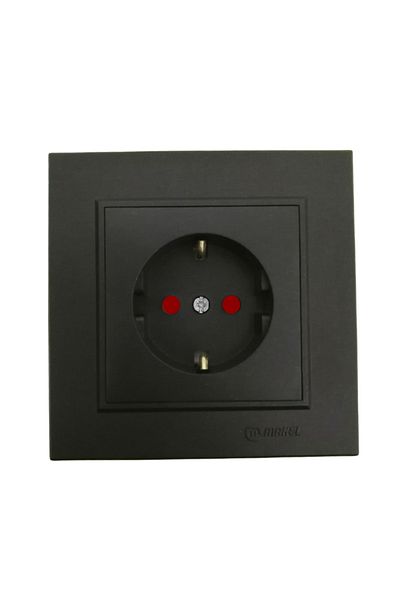 MAKEL KAREA Child Proof Grounded Socket + Frame (Black)