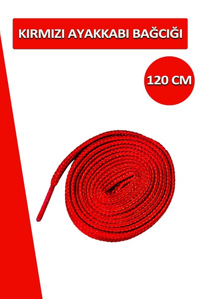 Dopar Red Shoelace Flat Laces 120 Cm