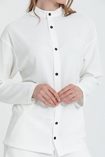 Rocqerx R-4332 Сорочка з коміром-стійкою, штани з резинкою на талії, широкий комплект в османському стилі