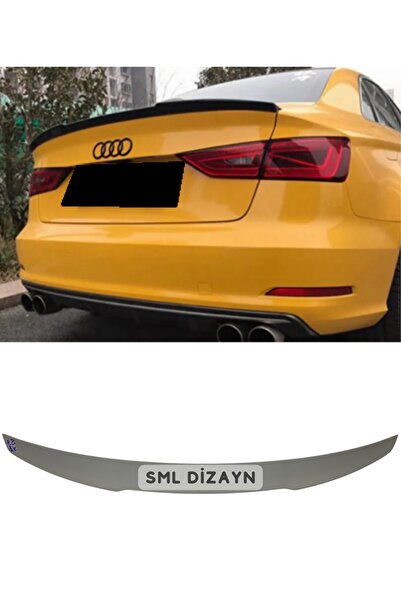 SML Dizayn Audi A3 Sedan (2013-2019) Voltex Spoiler BOYASIZ (Plastik) A3 Baga...