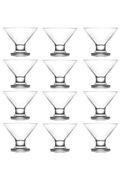 LAV Cre367 Glass Footed Ice Cream Bowl 165Cc (12 Pcs) Dessert Service
