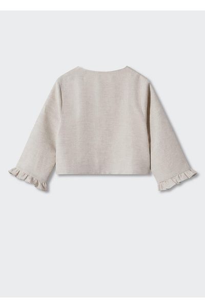 MANGO Kids Μπουφάν από λινό
