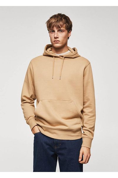 MANGO Man Ελαφρύ φούτερ Basic με κουκούλα