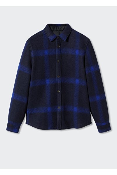 MANGO Man Kareli Flanel Gömlek Ceket