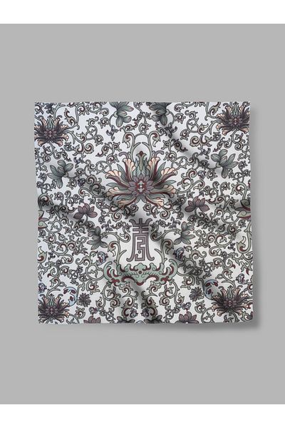LU&MA Patterned Chiffon Scarf