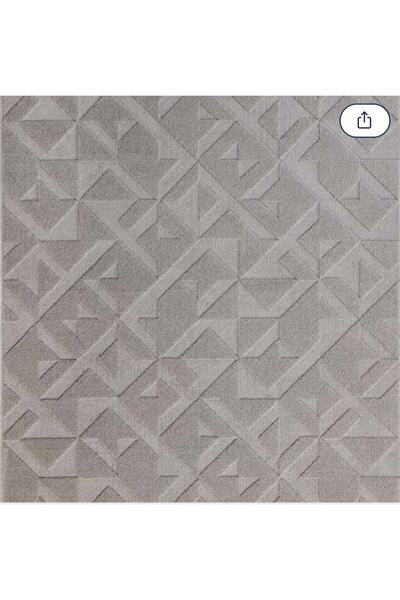 GÜMÜŞSUYU Deco Geo 15869 Gri Antitoz Polyester Modern Salon Halıları