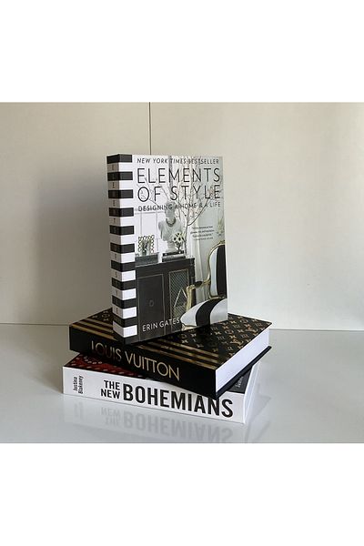 NARİBA Elements & Bohemians & Lv 3-Piece Decorative Book Box Set