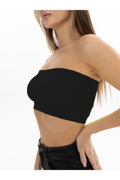 MİSTİRİK Μαύρο Bondeo Seamless Knitted Half Body - Μοντέλο Palude