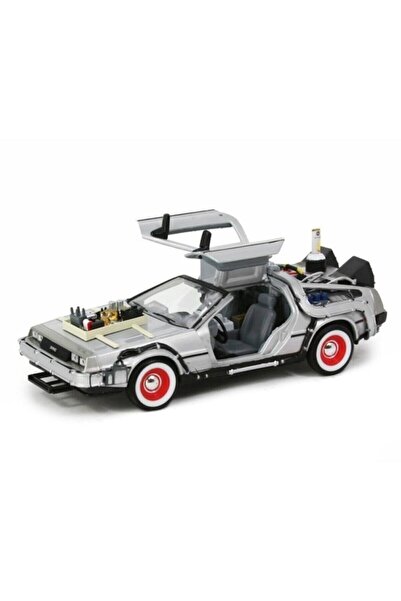 WELLY Karsan Geleceğe Dönüş Seri 3 Metal Model Araba Efsane Delorean 1:24 Ölçek