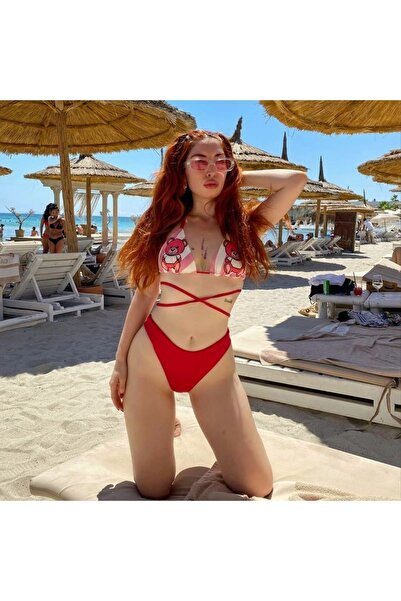 Meot Şeker Ayıcık Üçgen Tanga Bikini