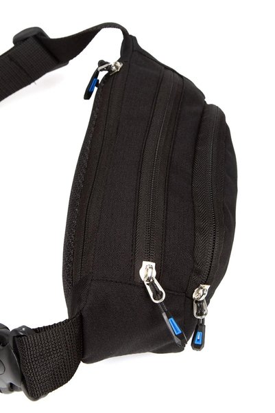CERFF LEATHER CLUP Unisex Siyah Impertex Kumaş Su Geçirmez Özellikli Bel Ve Omuz Çantası Kışlık Body Bag Freebag