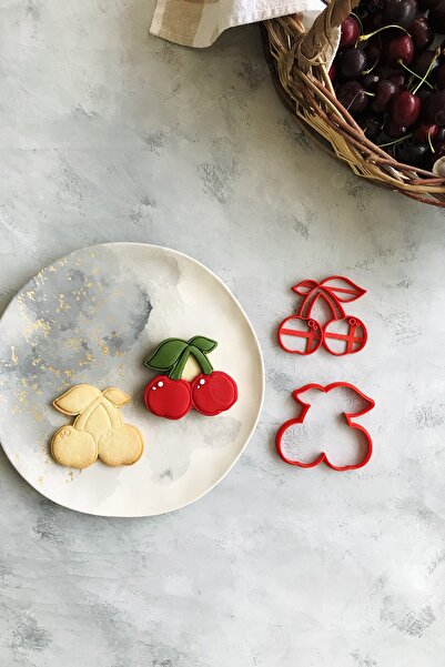 CESTOPİENO مشكل عجينة الكرز الأحمر / قالب البسكويت