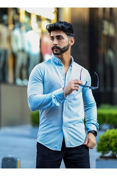 YNGMENCLASS SLIMFIT ΠΟΥΚΑΜΙΣΟ ΜΕ ΛΥΚΡΑ