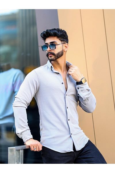 YNGMENCLASS CAMASĂ SLIMFIT LYCRA FRECAT