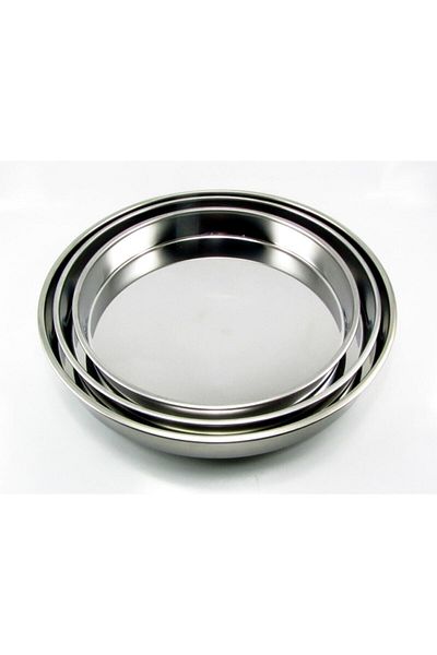ÜZÜM ÇELİK Maraş Kitchen 3 Size Chrome Steel Oven Tray Set Set