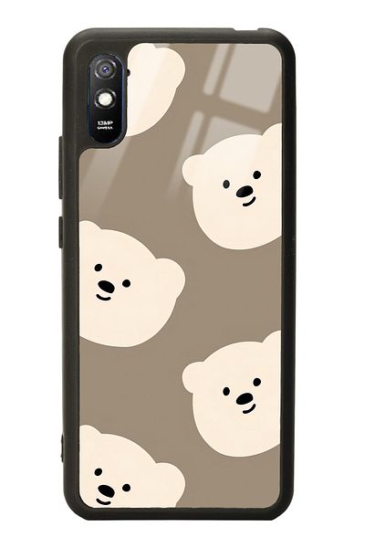 Spoyi حافظة هاتف لامعة بتصميم وجه جميل لهاتف Xiaomi Redmi 9A
