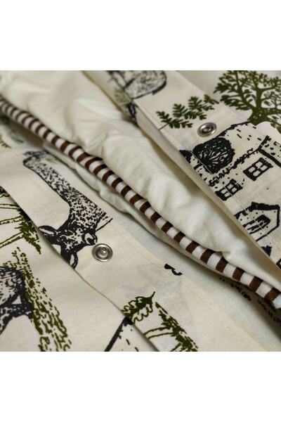 MundoLindo Forest Friends Single Duvet Cover Set 2 Pieces 160 X 220 cm