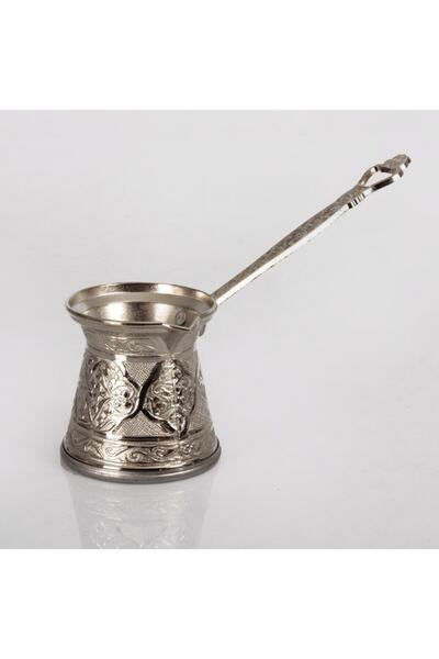 AKPA وعاء قهوة مصنوع يدويًا من النيكل السميك العثماني يتسع لـ 4 أشخاص