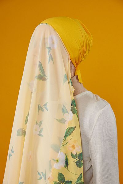 Differenza FLOWERS BONELED SHAL - YELLOW
