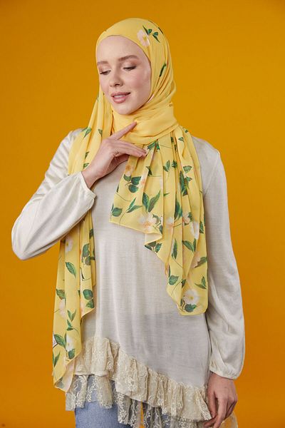Differenza FLOWERS BONELED SHAL - YELLOW