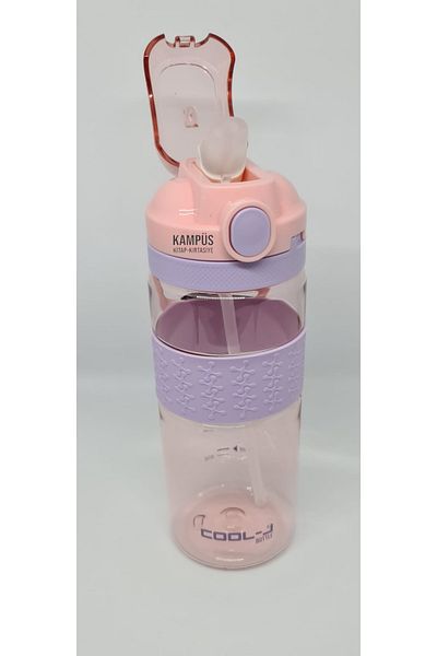 Gıpta Cool-J 650ML Locked Purple-Pink K7570 Tritan Flask with Straw