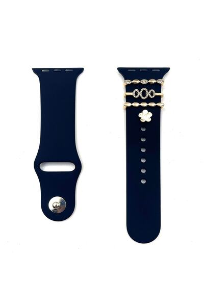 minsun Apple Watch Se 1 2 3 4 5 6 7 8 Ultra متوافق مع سحر ملحقات الحبل - فلورا