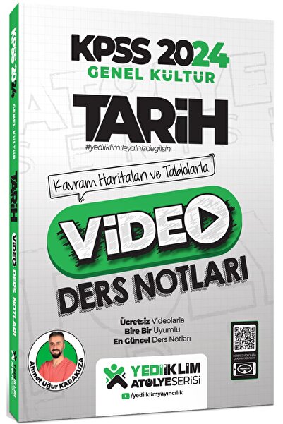 Yediiklim Yayınları 2024 Kpss Atölye Serisi Tarih Video Ders Notları