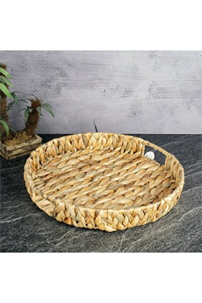 Tohana Hasır Yuvarlak Tepsi