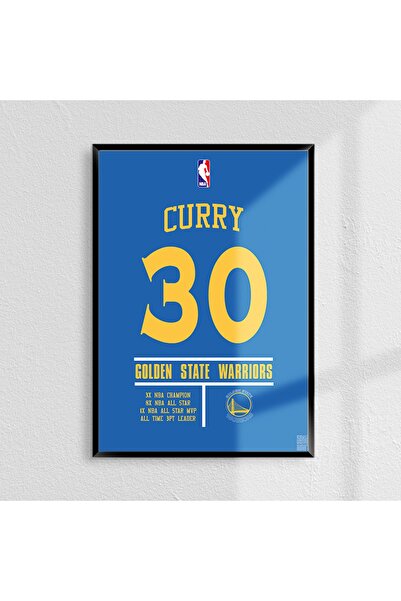 Sekiz Numara Stephen Curry Golden State Forma Poster Tablo