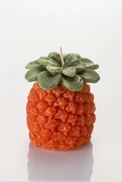 Missi Büyük Dekoratif Ananas Turuncu Mum