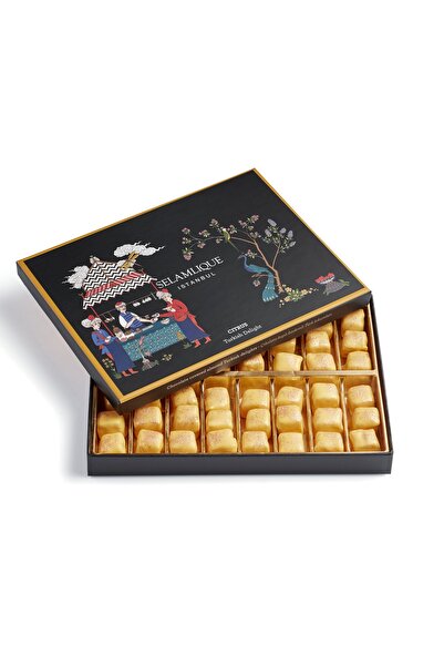 Selamlique Narenciyeli Çikolata Kaplı Bademli Lokum 500g