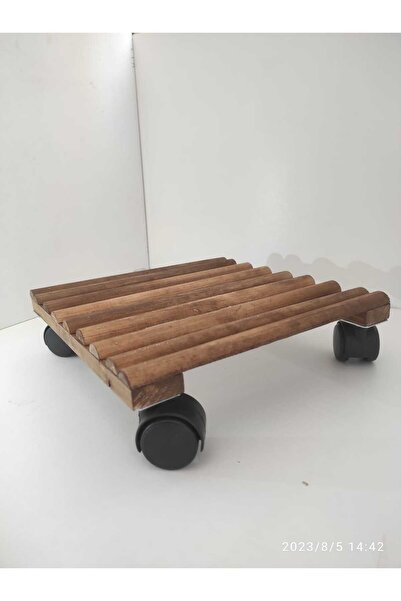 Marangozi Tekerlekli Saksı Çek 30 cm Damacana Tüp Altlığı Çekçek 4 Teker Saks...