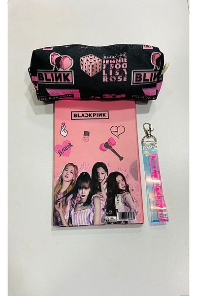 GC GÖKHAN CLUB BLACKPINK NOTEBOOK PEN HOLDER KEYRING COMBINATION