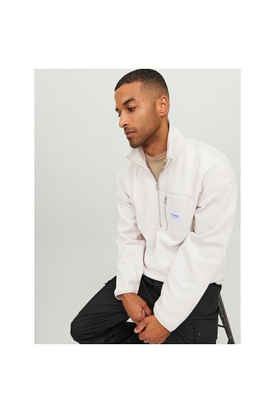 Jack & Jones Jack&Jones Zippered Comfortable Cut Beige Men's Fleece 12241780