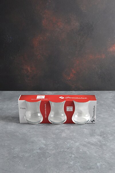 Paşabahçe PAŞABAHÇE SEMAVER TEA Cup Large 3-Piece