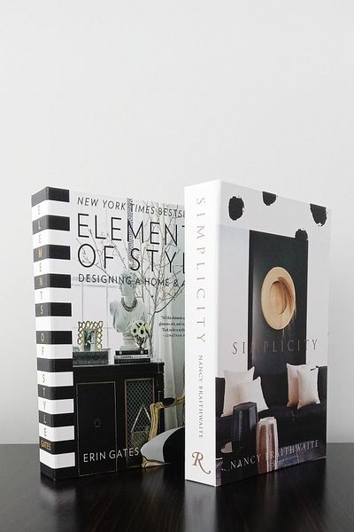 BayCazip 2 Pack Decorative Book Box Appearance elements Black & SimpleCity Themed