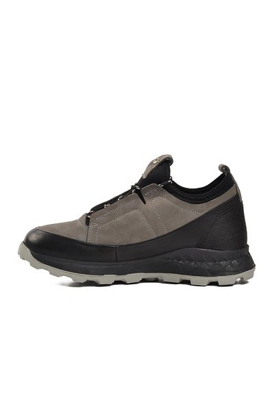Pierre Cardin 10201 Gray Genuine Leather Men's Sneakers
