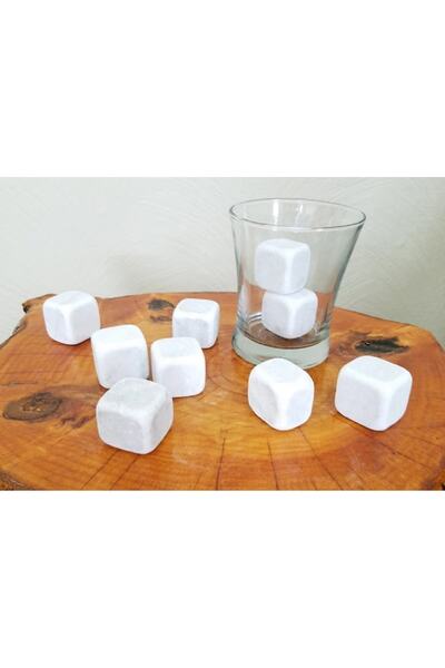 Sümeyra Marble Art Doğal Mermer Içecek Taşı Mermer Küp | Buz Küpü | Soğutucu ...